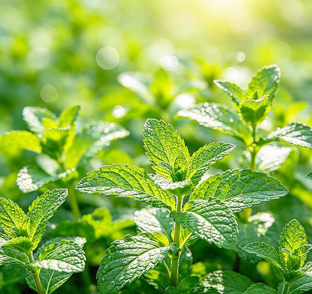 Mint fields - Baisifu botanical sourcing from Jiangsu and Anhui growing regions